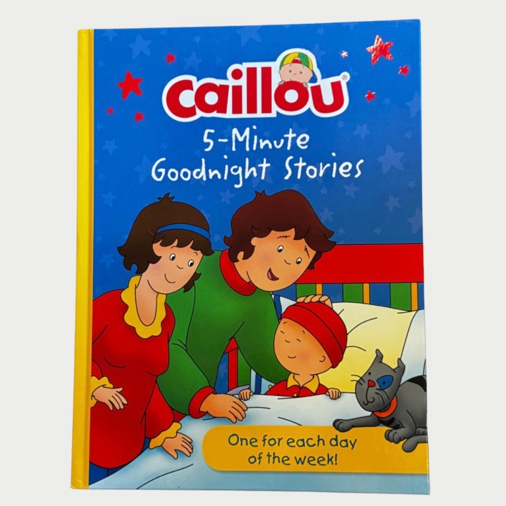 Caillou Book 5-Minute Goodnight Stories Hardcover Book 7 Stories